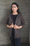 Black Weave Coat