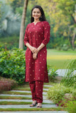 Sunshine Shirt Dress, Elegant Curve Kurta Set (Maroon Color) & Aqua Overlap Dress Combo