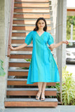 Sunshine Shirt Dress, Elegant Curve Kurta Set (Maroon Color) & Aqua Overlap Dress Combo