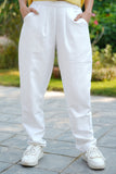 Charcoal Black Straight Pant, Powder White Straight Pant & Midnight Blue Straight Pant Combo