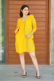 Dawn To Dusk Coat Set (Yellow), Poise Blazer Co-ord Set (Pink) & Azure Checks Co-ord Set Combo